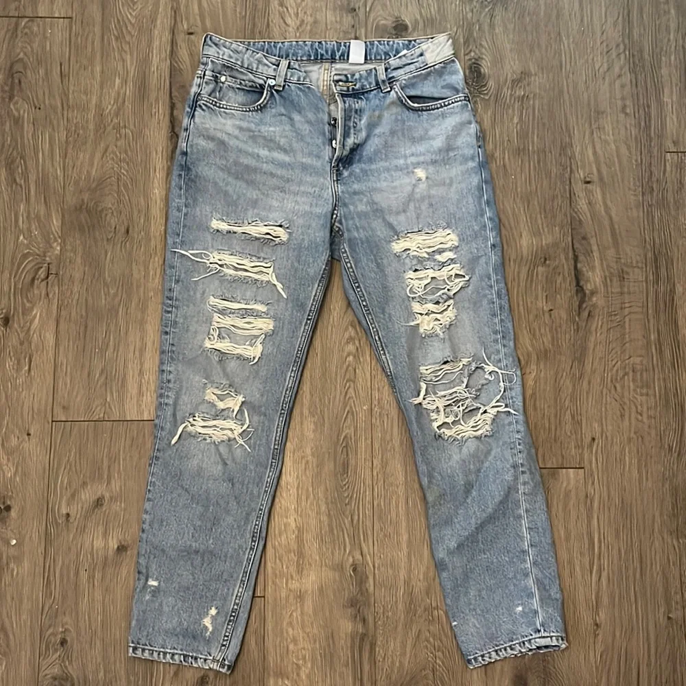 Boyfriend Ripped Jeans - Picture 1 of 2